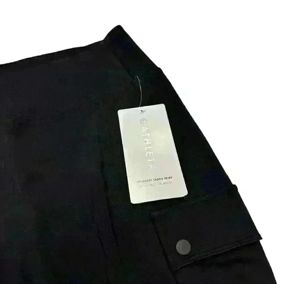 Athleta Delancy Cargo Skirt Midi Business Casual Black Wmen's Size XS NWT - Picture 3 of 5
